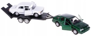 POLONEZ Z FIAT 125P NA LAWECIE MODELE METALOWE WELLY 1:34-39