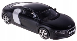 AUDI R8 MODEL METALOWY BBURAGO 1:43 CZARNY MAT #54