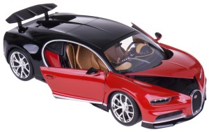 BUGATTI CHIRON MODEL METALOWY BBURAGO 1:18 CZERWON